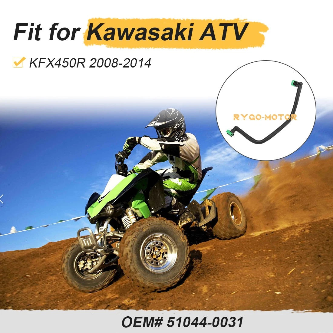 Tube Assembly 51044-0031 for Kawasaki KFX450R (2008–2014)