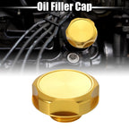 Gold Tone Aluminum Alloy Engine Oil Filler Cap for Nissan 