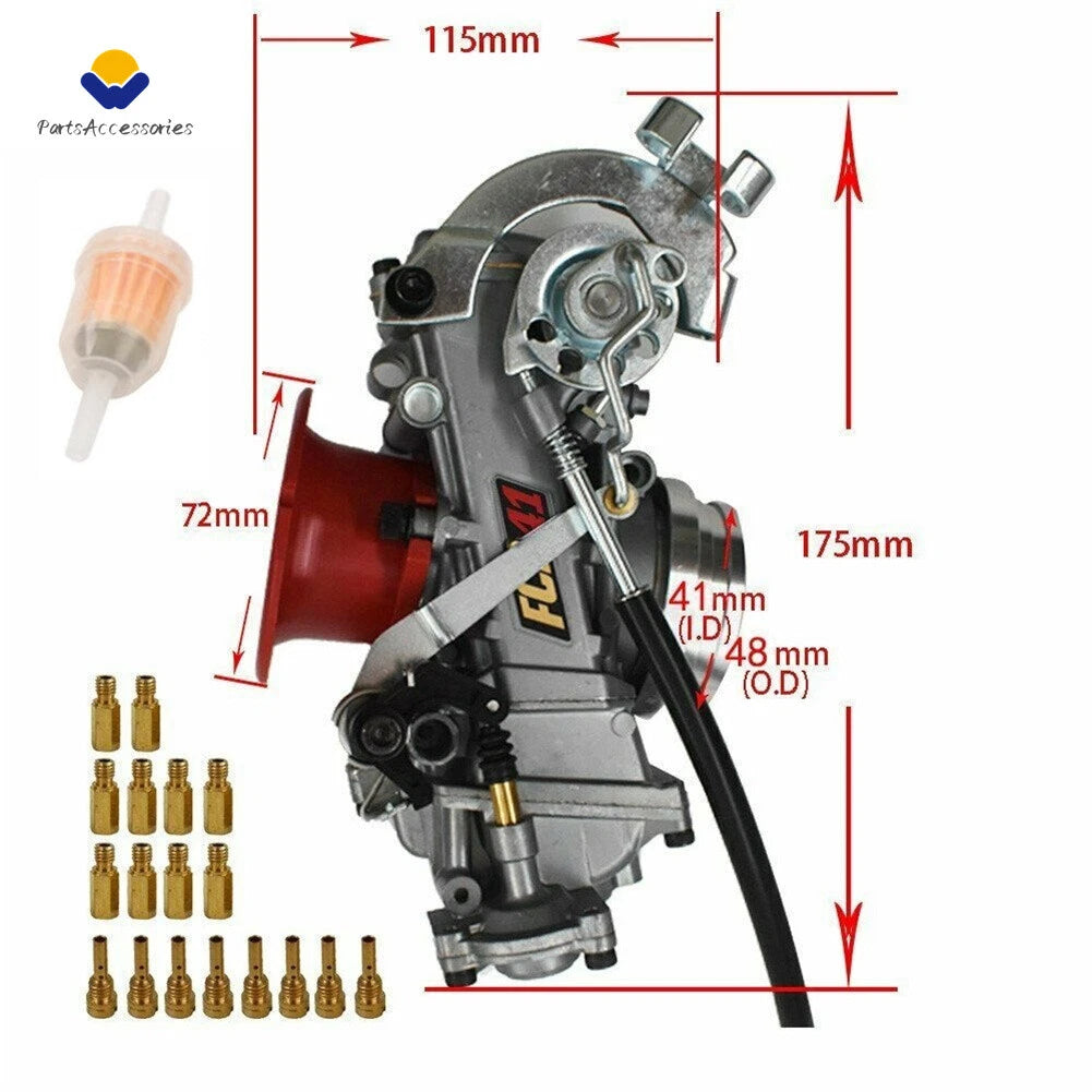Carburetor FCR 41MM for Honda XR650, XL650, Suzuki DR650, Yamaha Racing