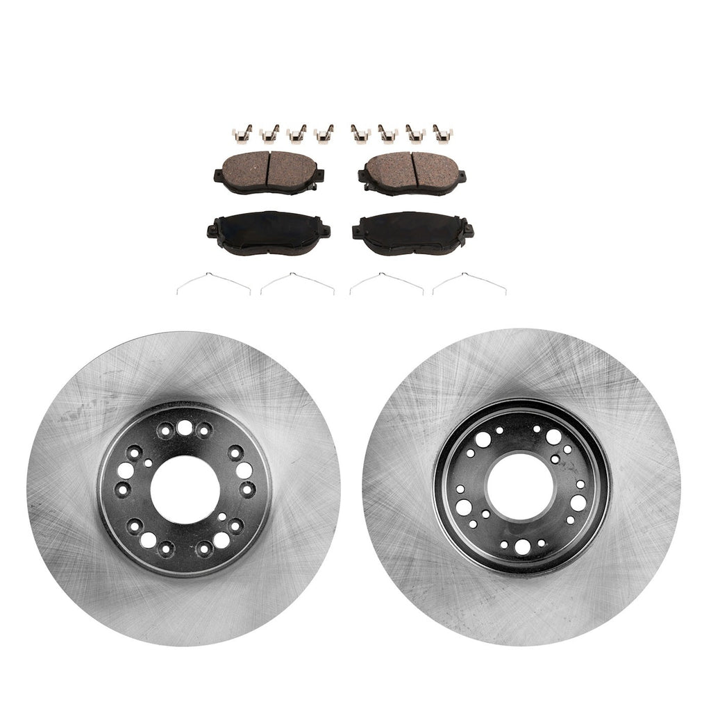 Brake Rotor and Pad Kit for Lexus GS300 (1993–2005) Front Solid RWD