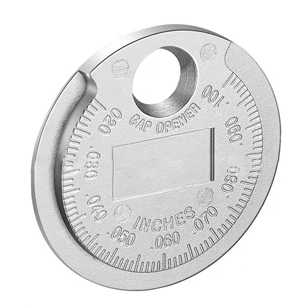 Coin Style Gap Gauge Tool for Measuring Small Gaps (0.02 to 0.1 Inches)