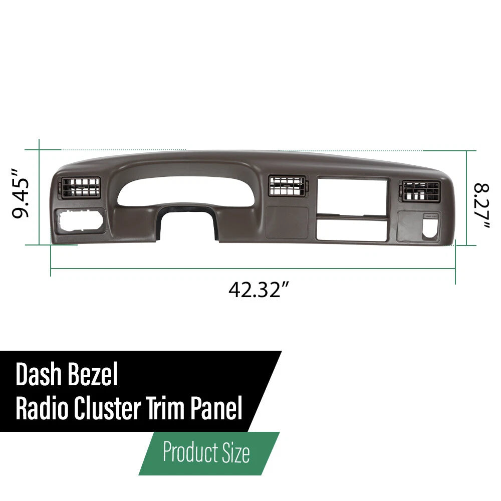 Dash Cluster Radio Bezel Trim Panel for Ford F250 F350 (1999–2004)