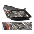 Set of 2 Halogen Chrome Headlights for Chevy Traverse (2013–2017)