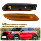 Fender Side Marker Light Amber for Mini Cooper R60 Countryman R61 (2012–2016)