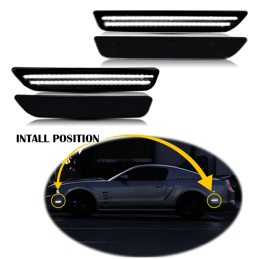 2X Rear Bumper Diffuser Lip Canard Splitter for Universal Fit (Carbon Fiber)