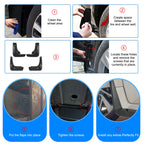 Set of 4 Splash Mud Flaps for Toyota Camry (2012-2014)