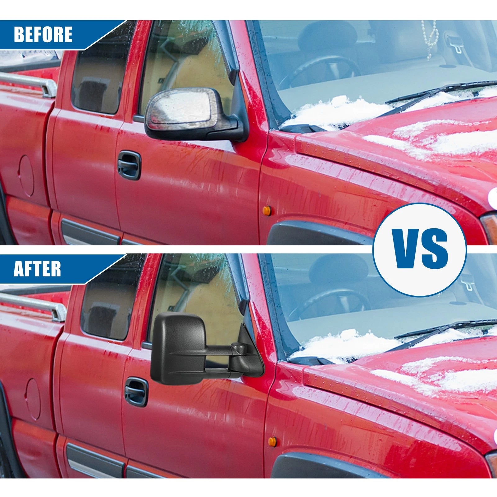 Pair Tow Mirrors for Chevy Silverado Avalanche Suburban GMC Cadillac (2007–2014)