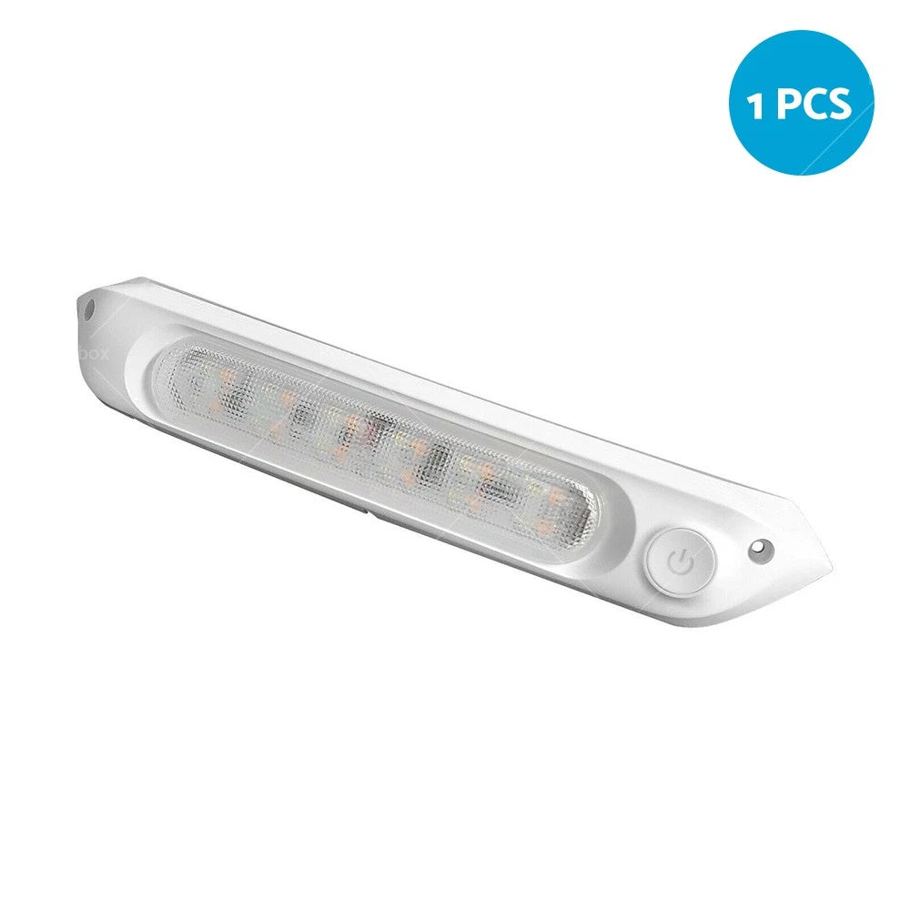 Dual LED Bug Light 287mm 12/24V Amber/White for Awning