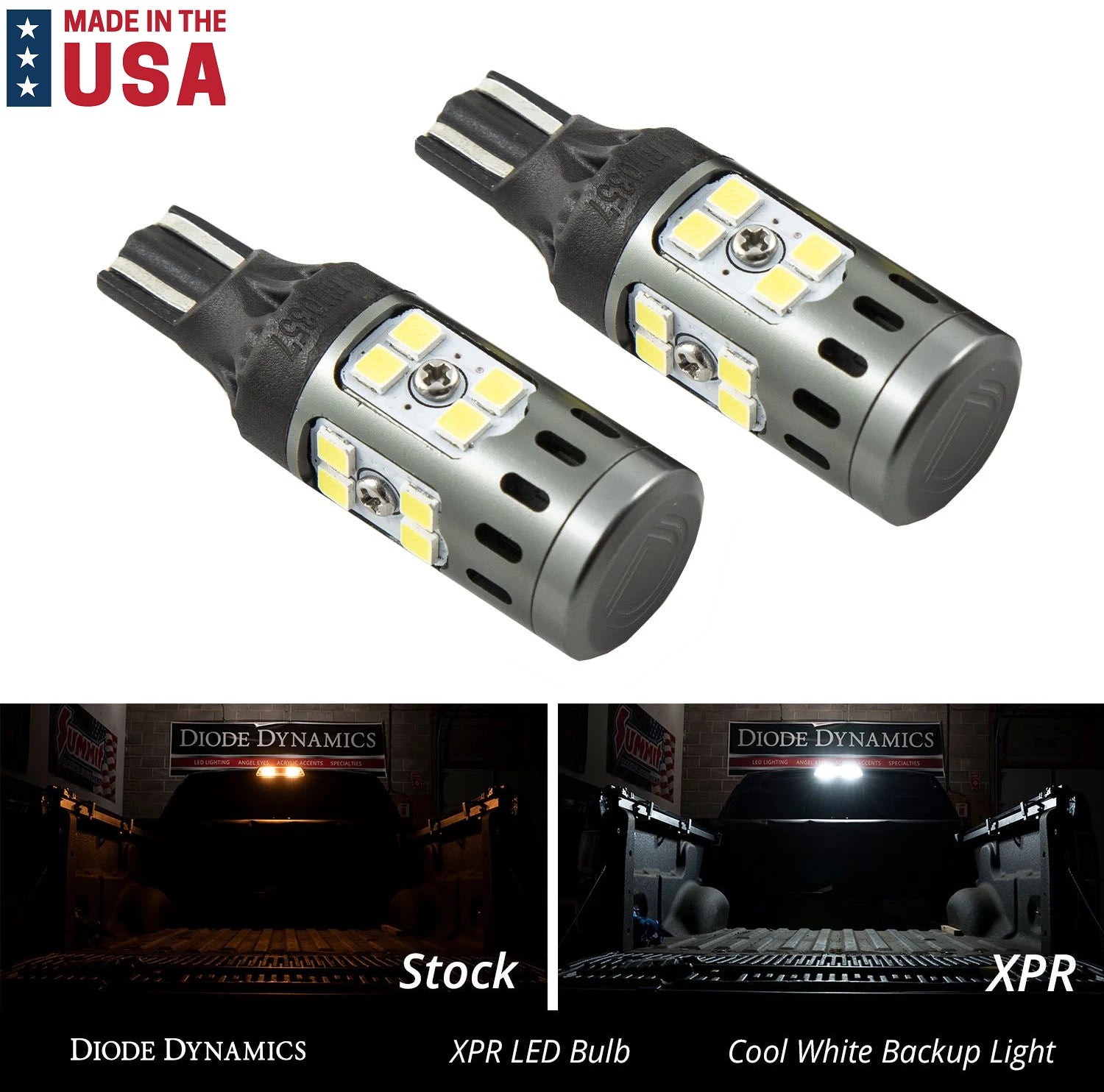 921 XPR White LED Reverse Bulbs Replacement for Diode Dynamics 2017–2022