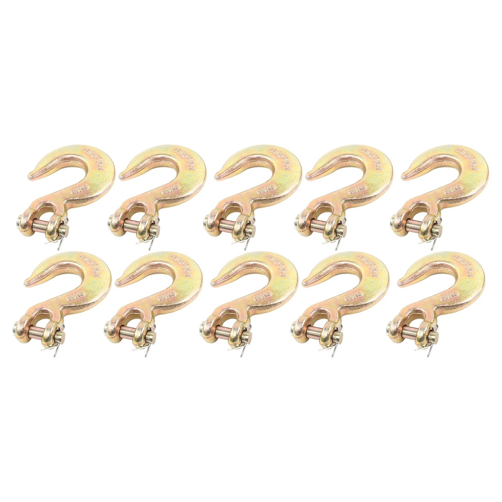 10PCS 3/8" Clevis Slip Hook G70 Tow Chain Hook for Truck Trailer (6000LBS WLL)