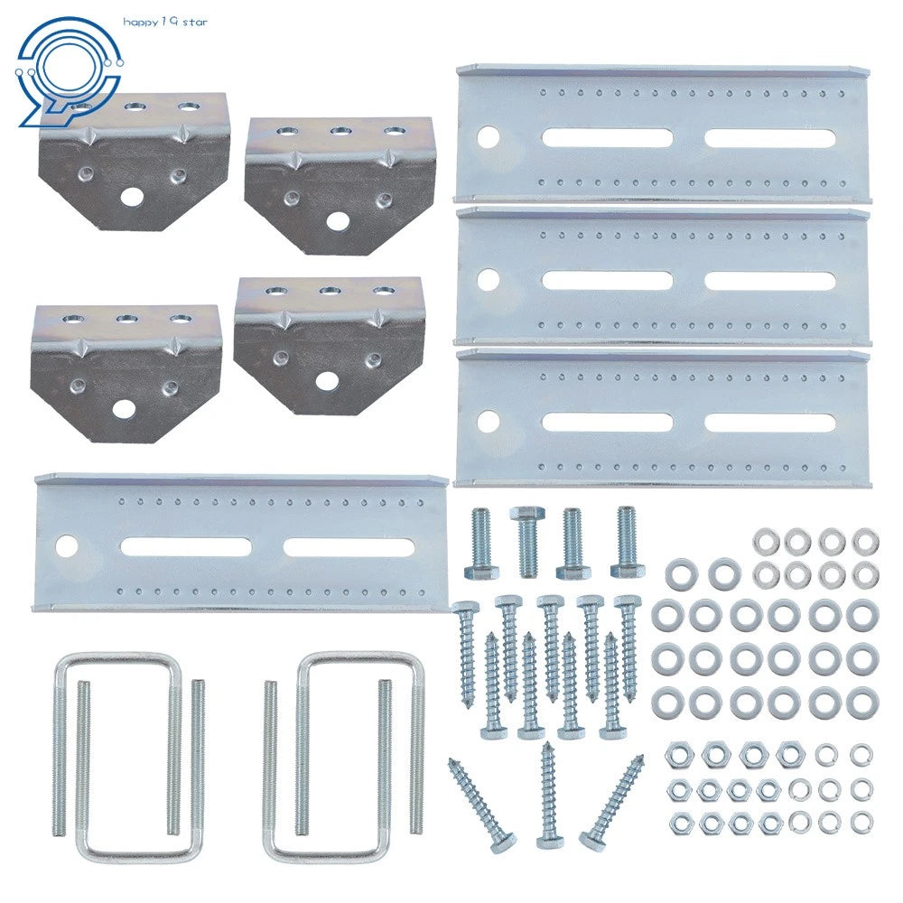 Set of 4 Galvanized Swivel Top Bunk Brackets for Boat Trailer 