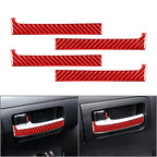 Set of 4 Carbon Fiber Interior Door Handle Trim for Toyota Tundra (2014–2021)