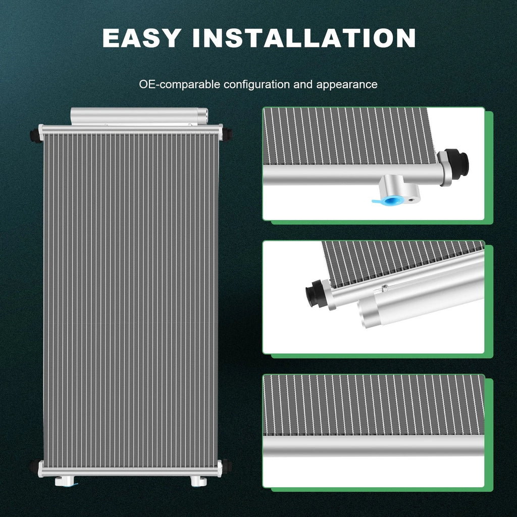 Aluminum AC Condenser for Honda CR-V (2007–2011)