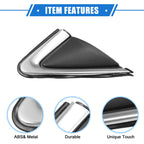 Front Right Side Door Mirror Flag Cover for Nissan Sentra (2016–2019) Black
