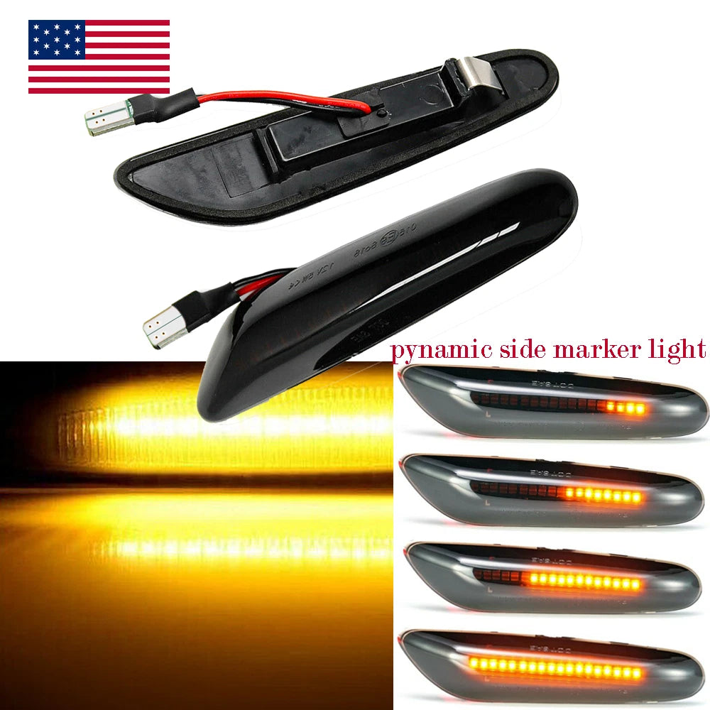 Sequential LED Side Marker Blinker for BMW E90 E60 E82 E87 E88 (2007–2013)