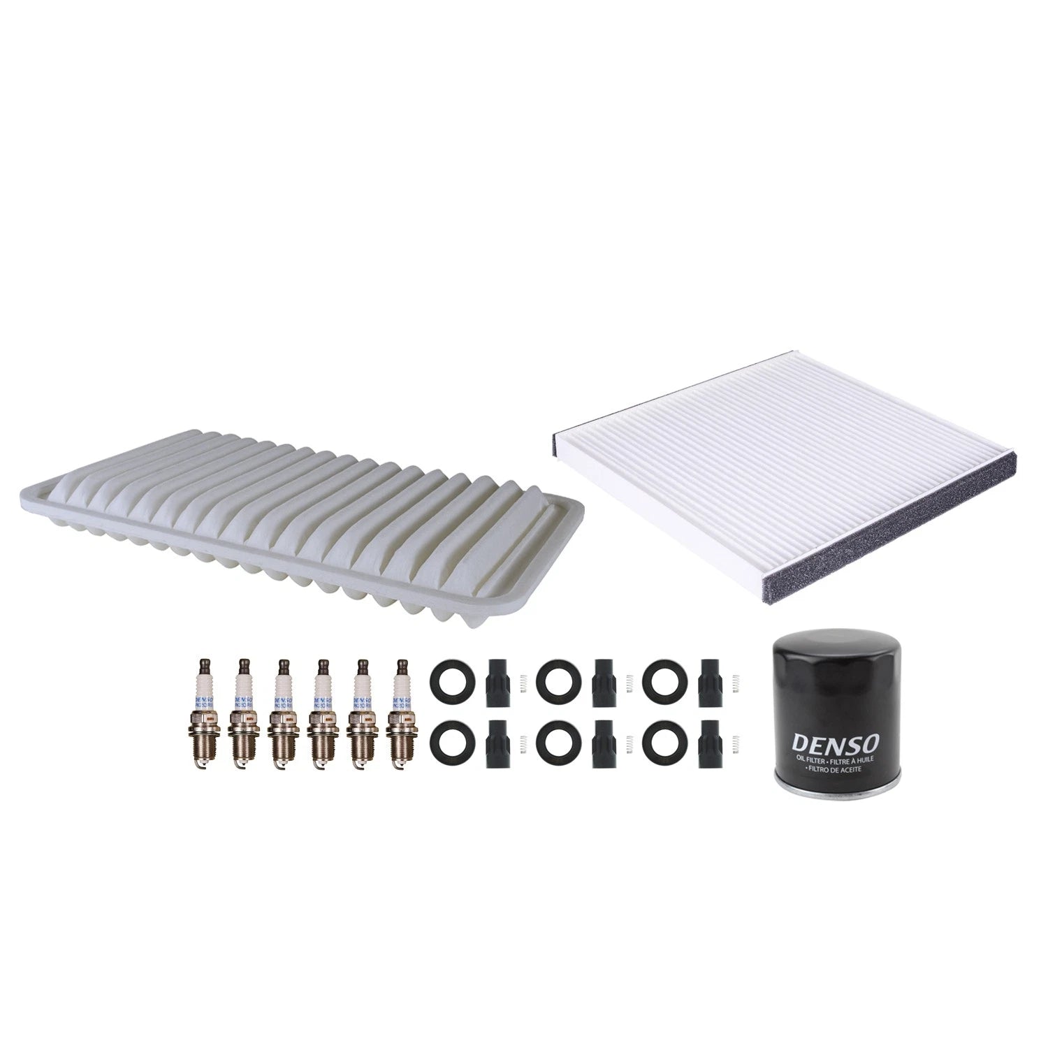 Tune Up Kit 6 Spark Plugs & Boots for Camry ES330 Sienna Solara (2002–2006)