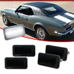 Set of 4 Smoked White LED Side Marker Lights for Camaro Impala Nova (1968–1969)
