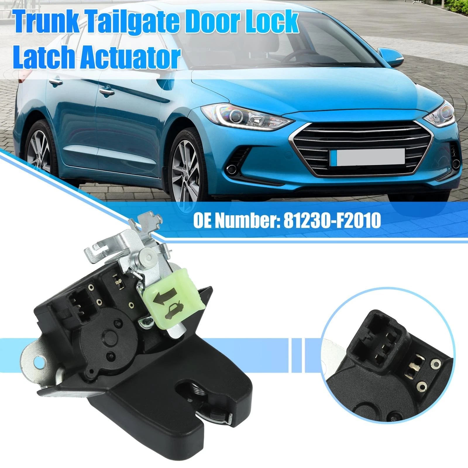 Tailgate Latch Lock Actuator Motor 81230-F2010 for Hyundai Elantra (2017–2019)