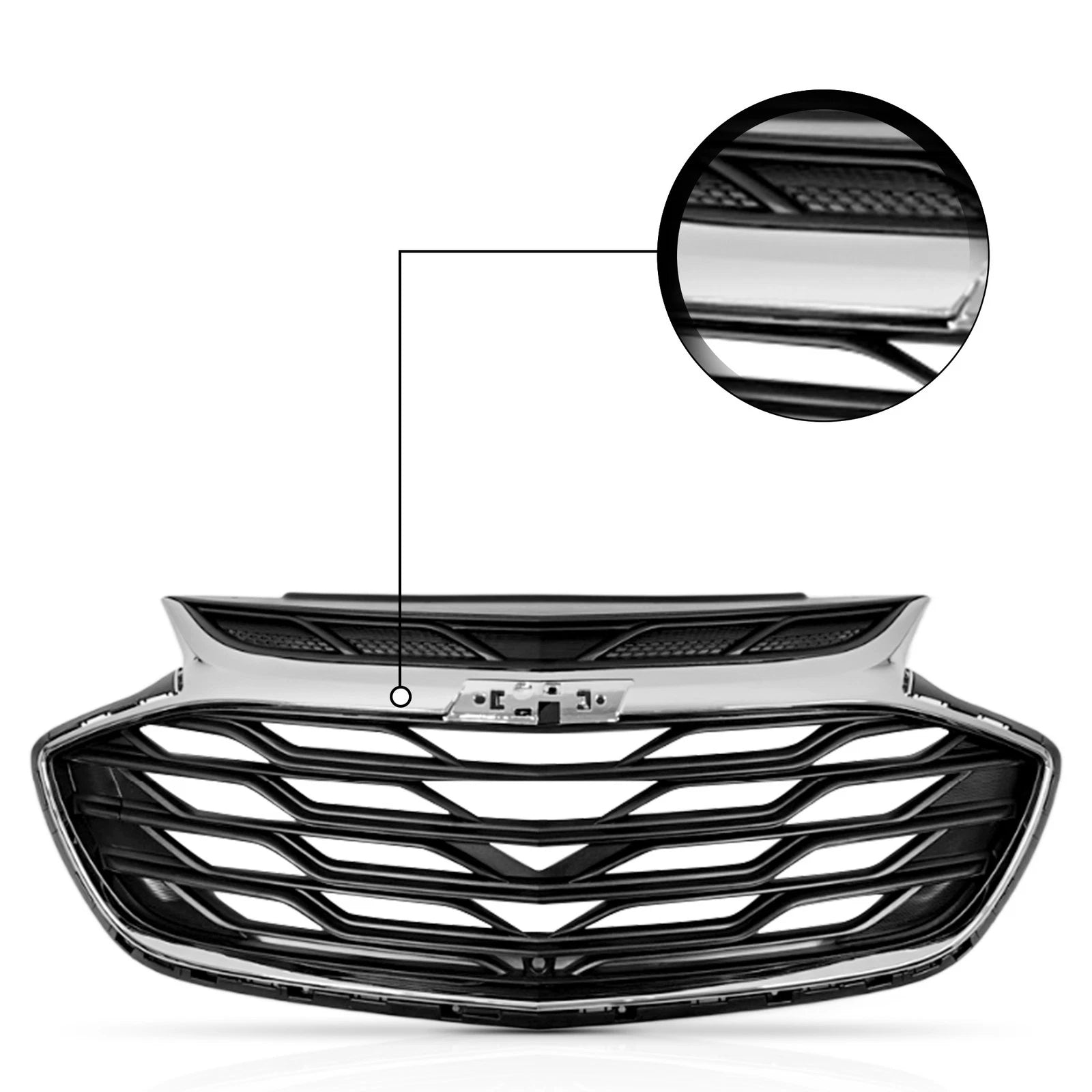 Chrome Front Upper Grille Assembly for Chevrolet Cruze (2019)