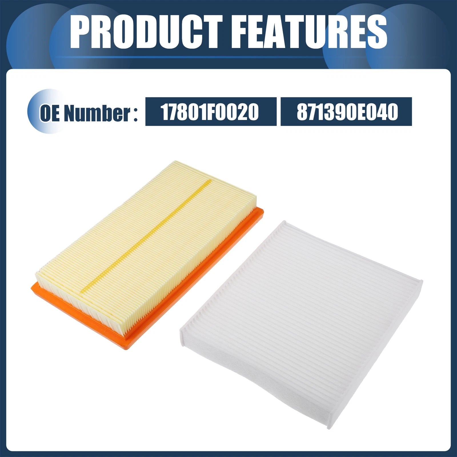 Set of 1 Engine Air Filter No. 17801F0020 for Toyota RAV4 Hybrid (2019–2022)