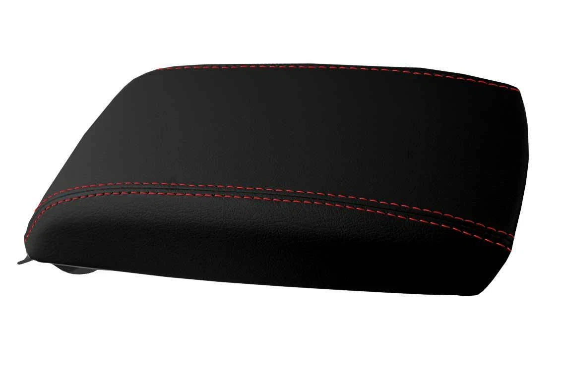 Armrest Cover for Mazda 6 (2009–2013) Leather Red Stitch