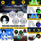 12V Stainless Steel LED Bow Navigation Light for Boat Yacht Pontoon (2IN1)