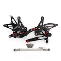 CNC Adjustable Rearsets for Kawasaki Ninja Z1000 (2017) - Black