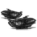 Projector Headlights Assembly for Dodge Dart (2013–2016) Black Housing