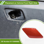 Front Right Washer Nozzle Cover Cap No. 51118060682 for BMW 428i (2014–2016) Red