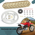 Link X-Ring Drive Chain & Sprockets for Honda XR80R/CRF80F (1985–2013)