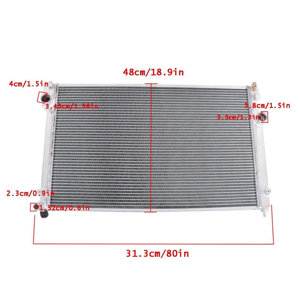3-Row Aluminum Radiator for Toyota Camry (2018â2019) & RAV4 (2019â2020)