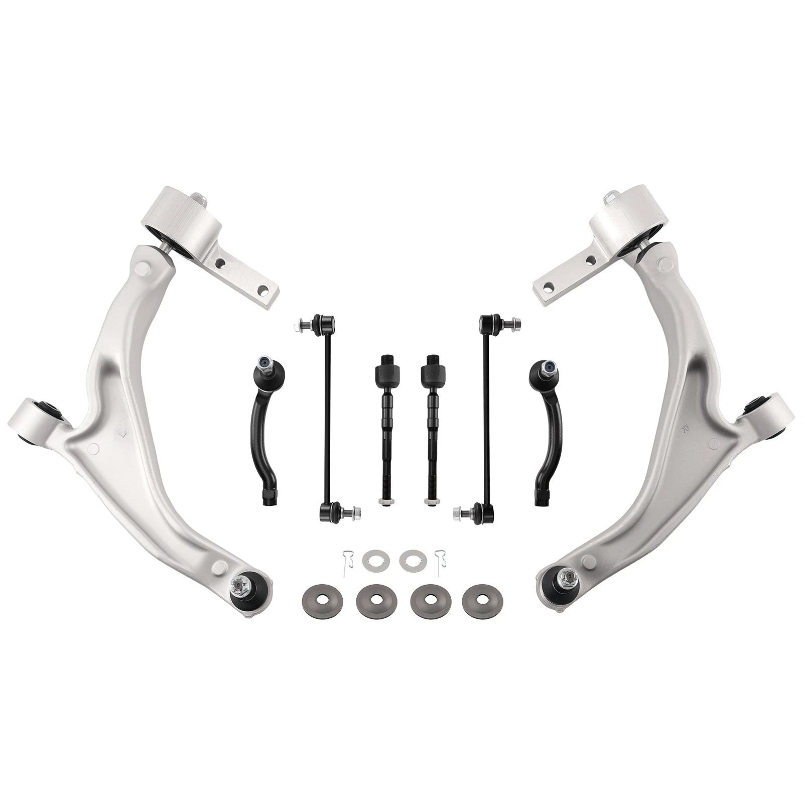 8x Front Control Arms Sway Bar Links Tie Rods Kit for Honda Pilot (2009–2015)