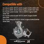 Coolant Water Pump for Lexus LX570 Toyota Land Cruiser (2008–2015)