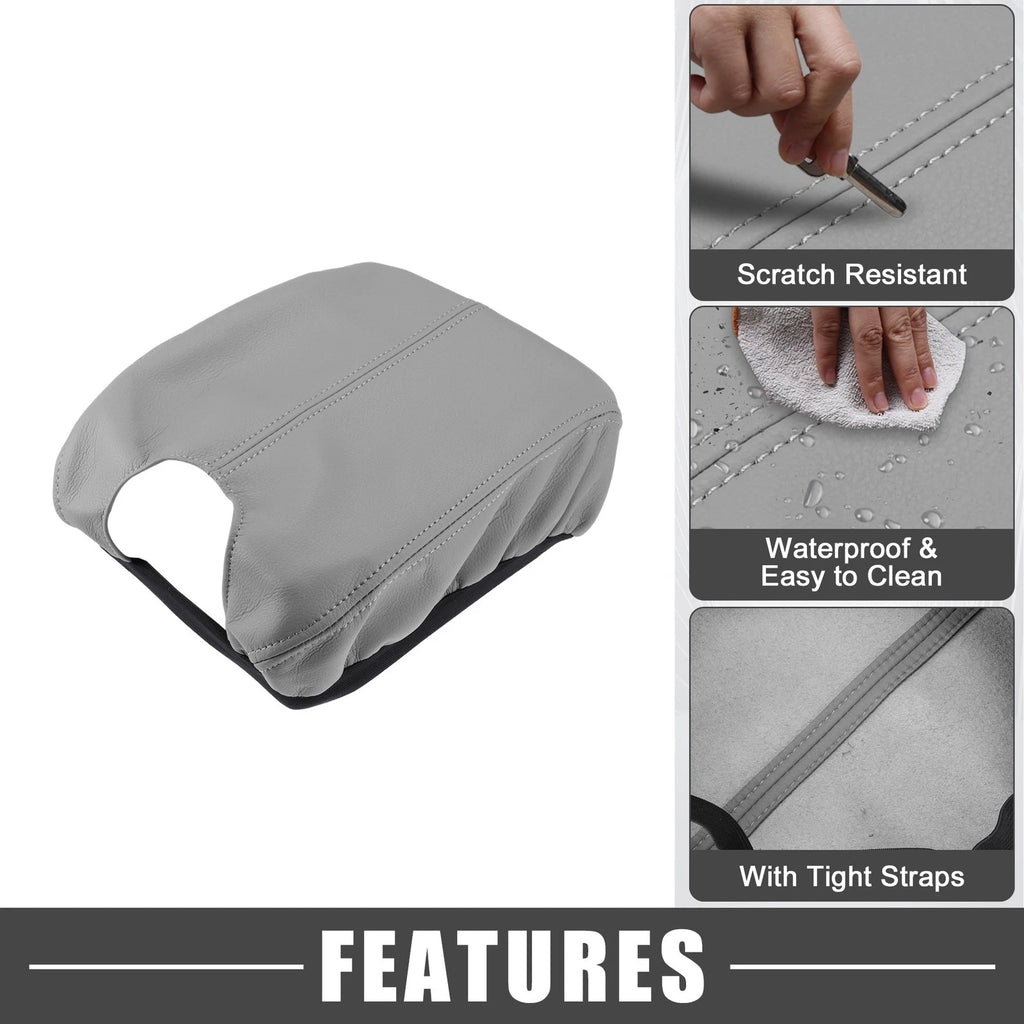 Center Console Armrest Cover for Honda Accord (2008–2012) Gray