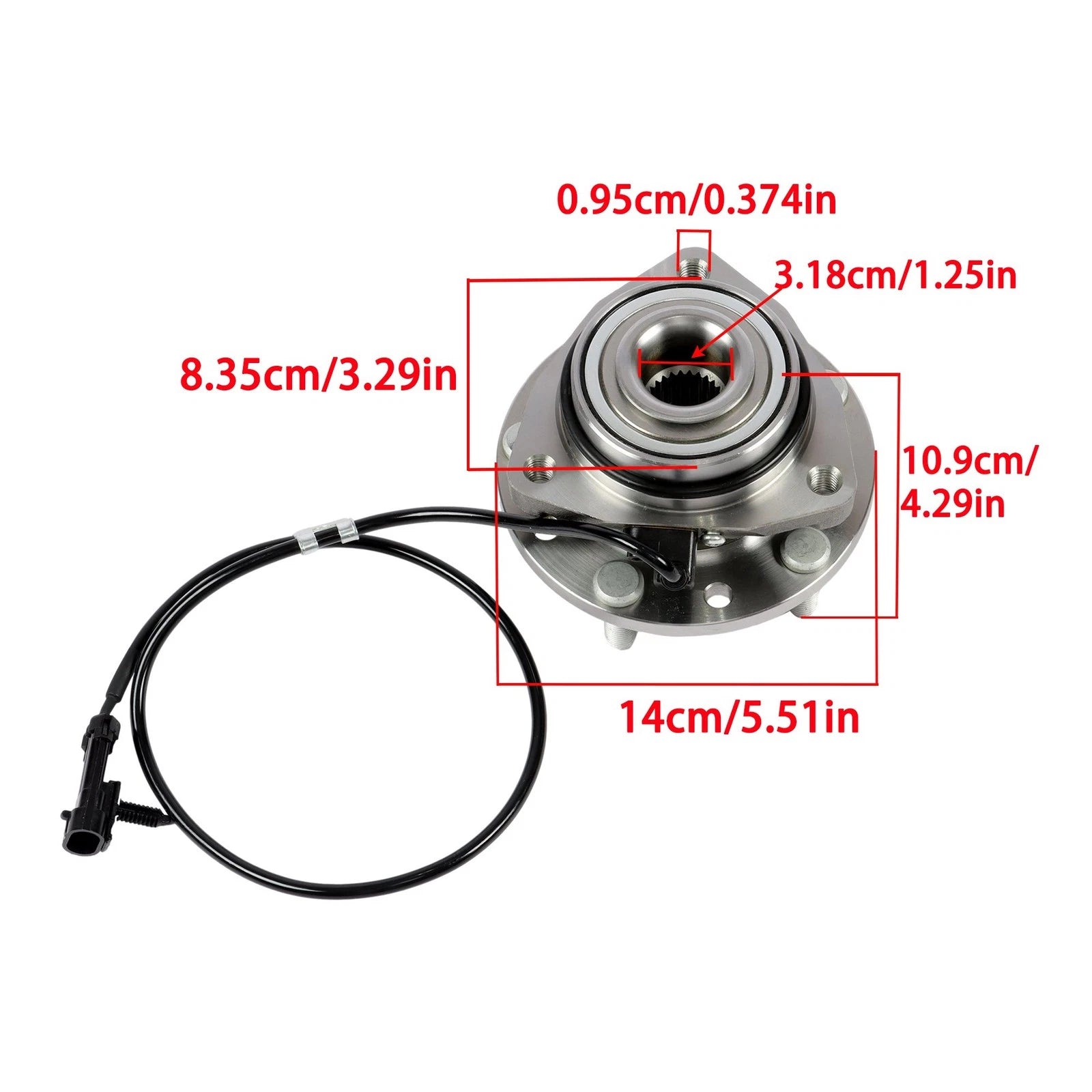 Front Wheel Bearing Hub Assembly for Chevrolet Blazer (1997–2005)
