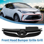 Front Upper Bumper Grille for Hyundai Elantra (2011–2011) Black Chrome