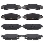 Set of 8 Ceramic Brake Pads for Chevrolet Suburban (2015–2019)