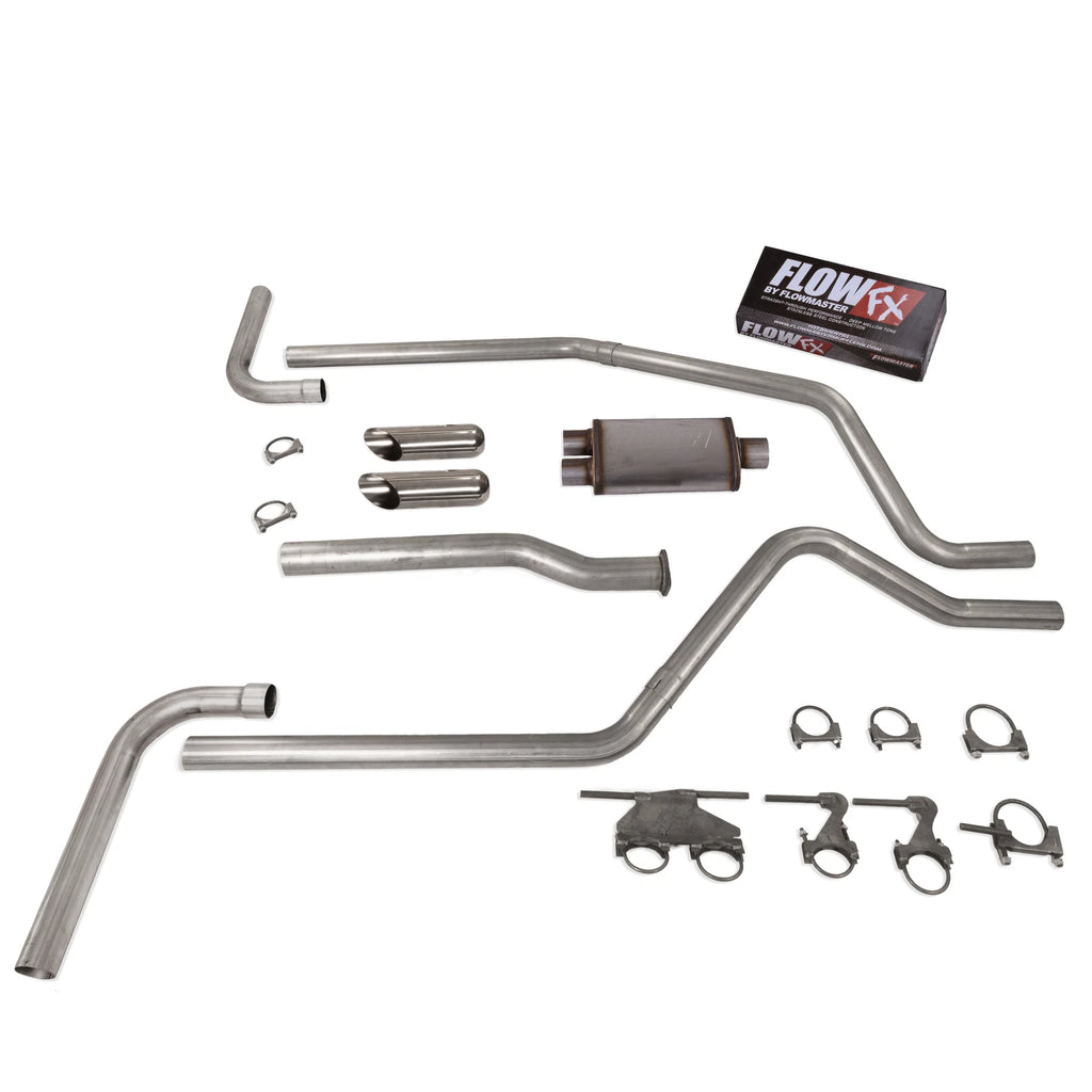 2.5" Dual Exhaust for Dodge Ram 1500 (2019–2025) Flowmaster Flow FX SC T Side E