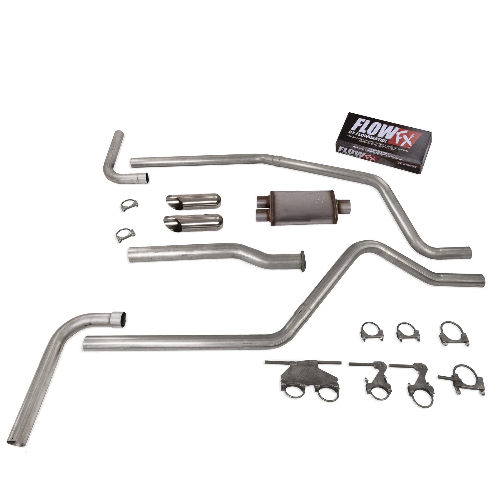 2.5" Dual Exhaust for Dodge Ram 1500 (2019–2025) Flowmaster Flow FX SC T Side E