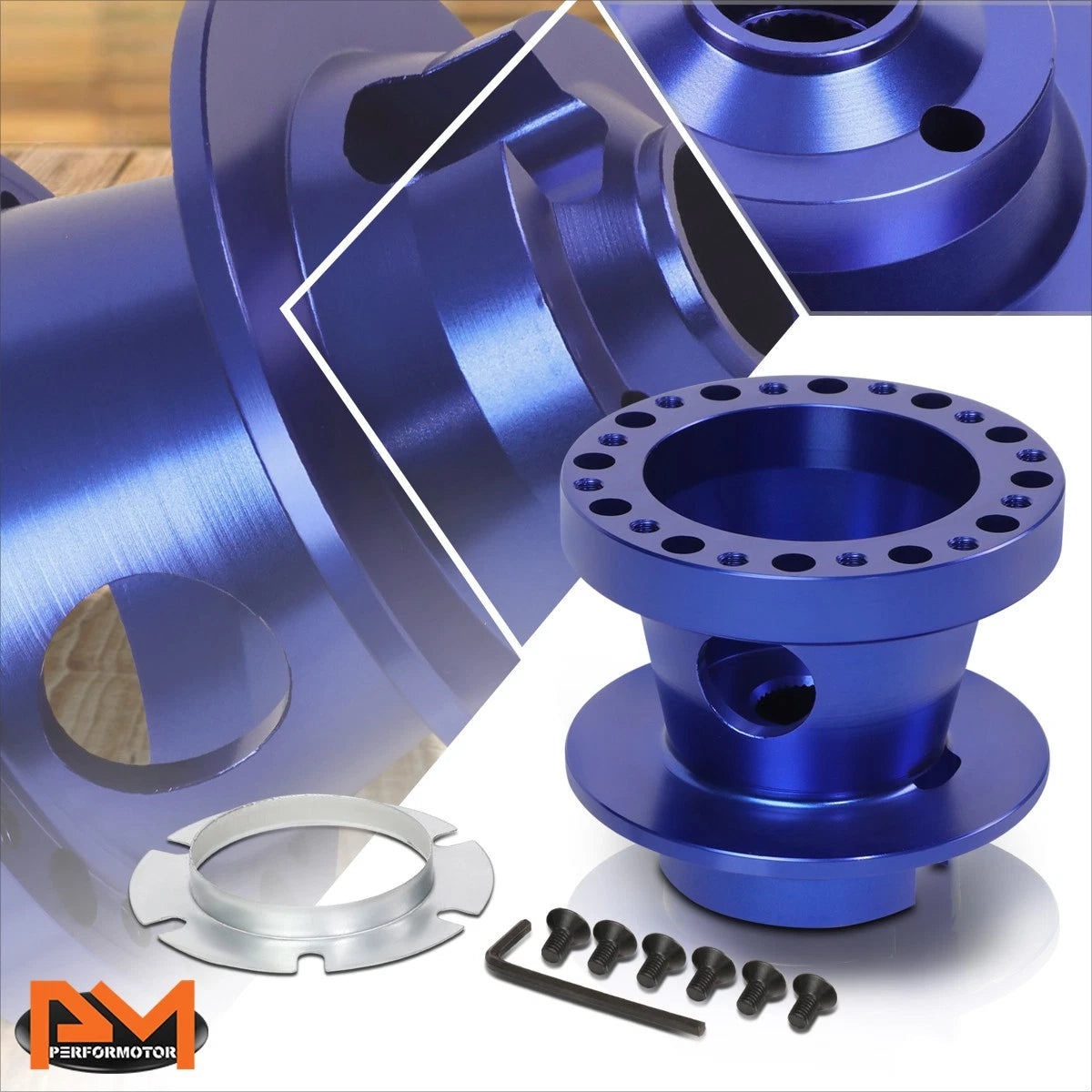 6-Bolt Steering Wheel Hub Adapter for Blazer/Jimmy/Yukon/Cherokee/Suburban