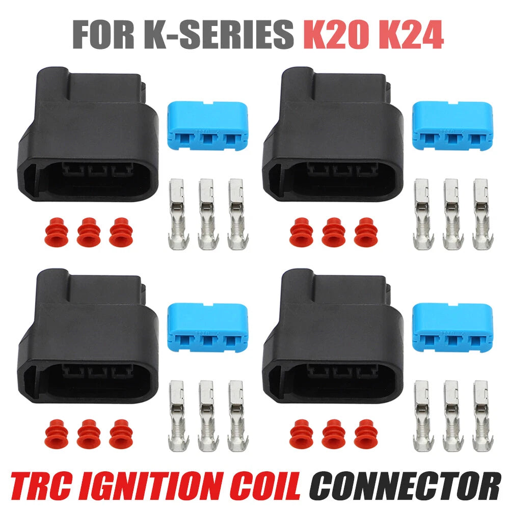 Set of 4 Ignition Coil Pack Connector Plug Housing for Honda S2000 (1999–2009)