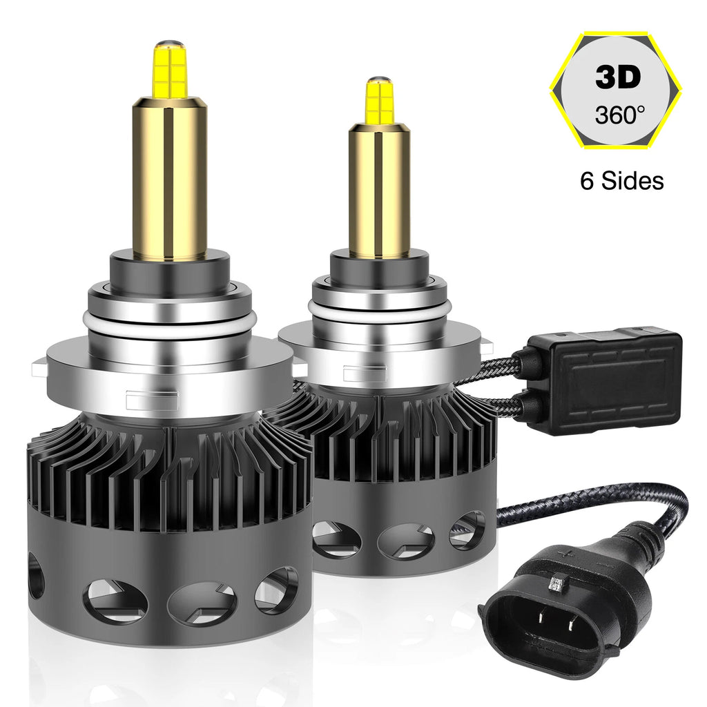2X 9012 LED Headlight Bulbs for