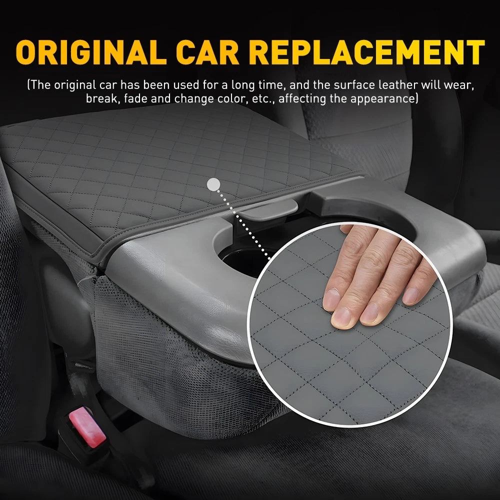 Replacement Console Lid Armrest Cover for Ford F250 (1999–2010) Gray EV