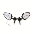 1" 25mm CNC Aluminum Handle Bar End Rearview Side Mirrors for Universal Motorcycle