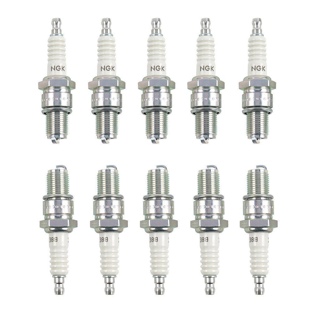 12X NGK B8ES Spark Plugs #2411 for Kawasaki Honda Yamaha Suzuki