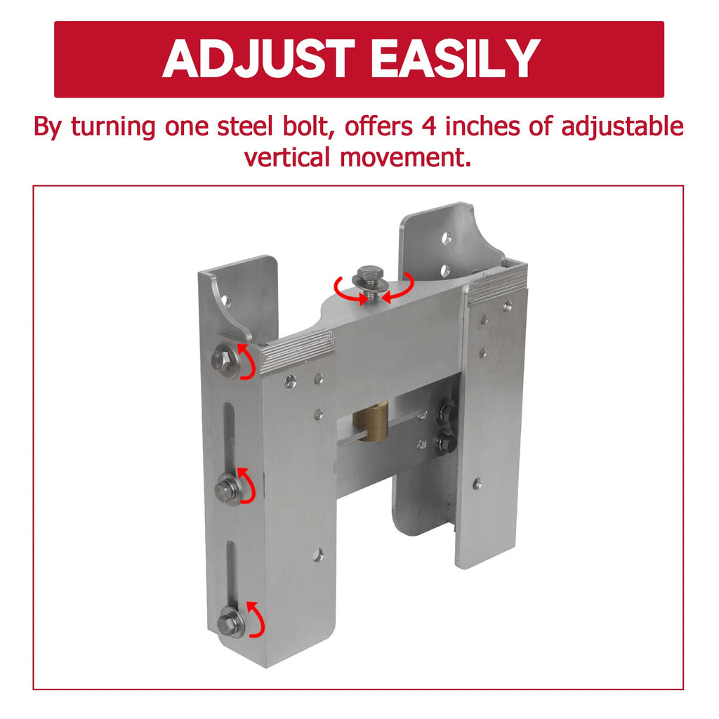 Adjustable 4'' Jack Plate for Outboard Boat Motor