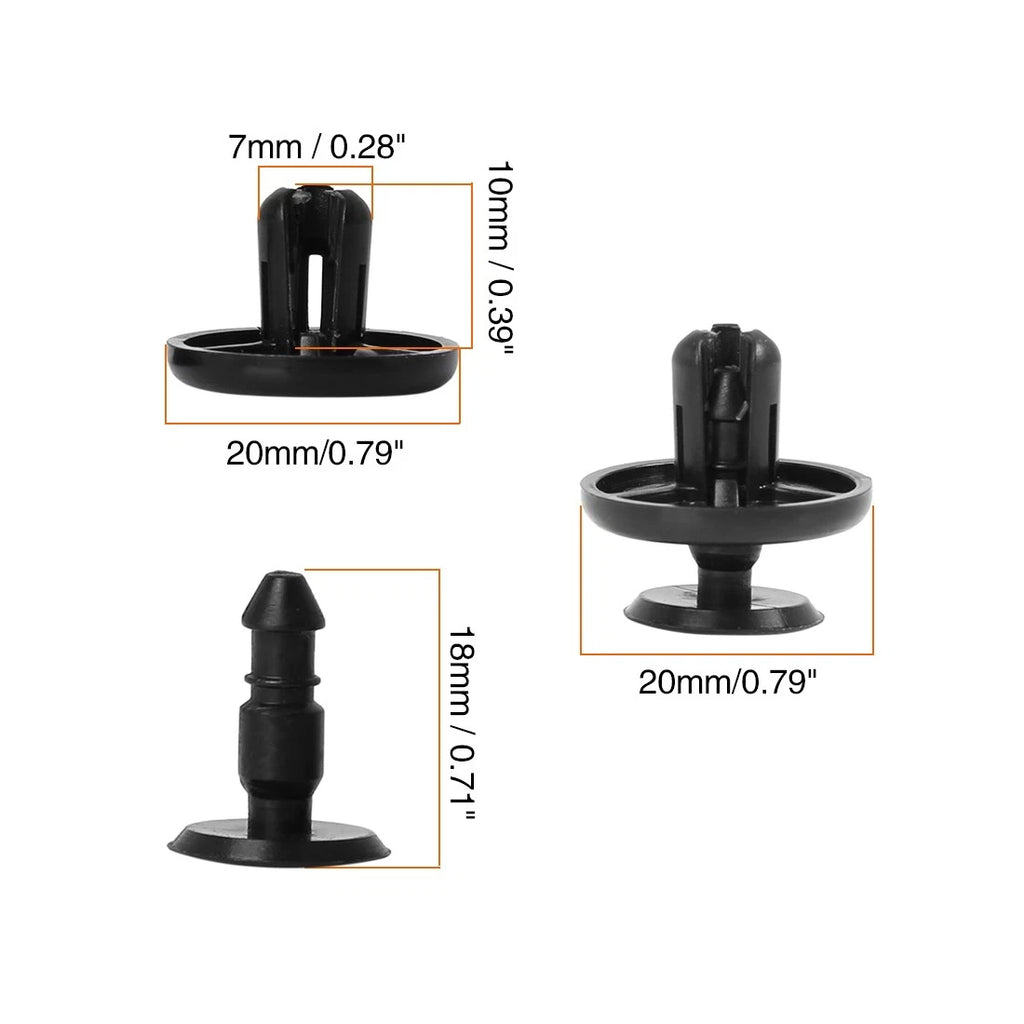 30pcs Car Rivet Guard Clips for Toyota (90467-07201)