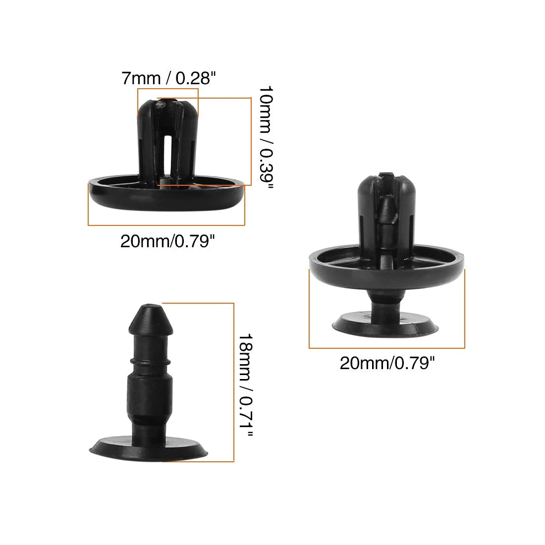 30pcs Car Rivet Guard Clips for Toyota (90467-07201)