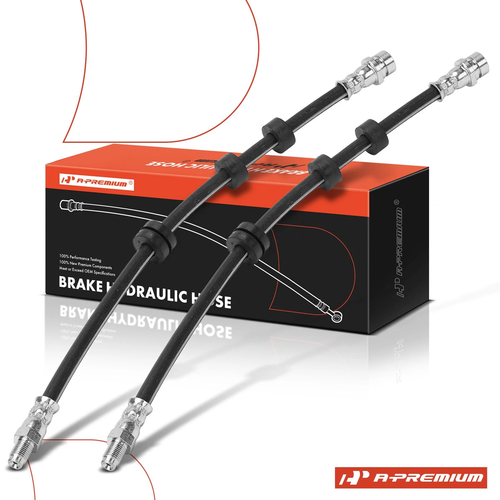 2X Front Brake Hydraulic Hose for Ford Focus (2000–2004)