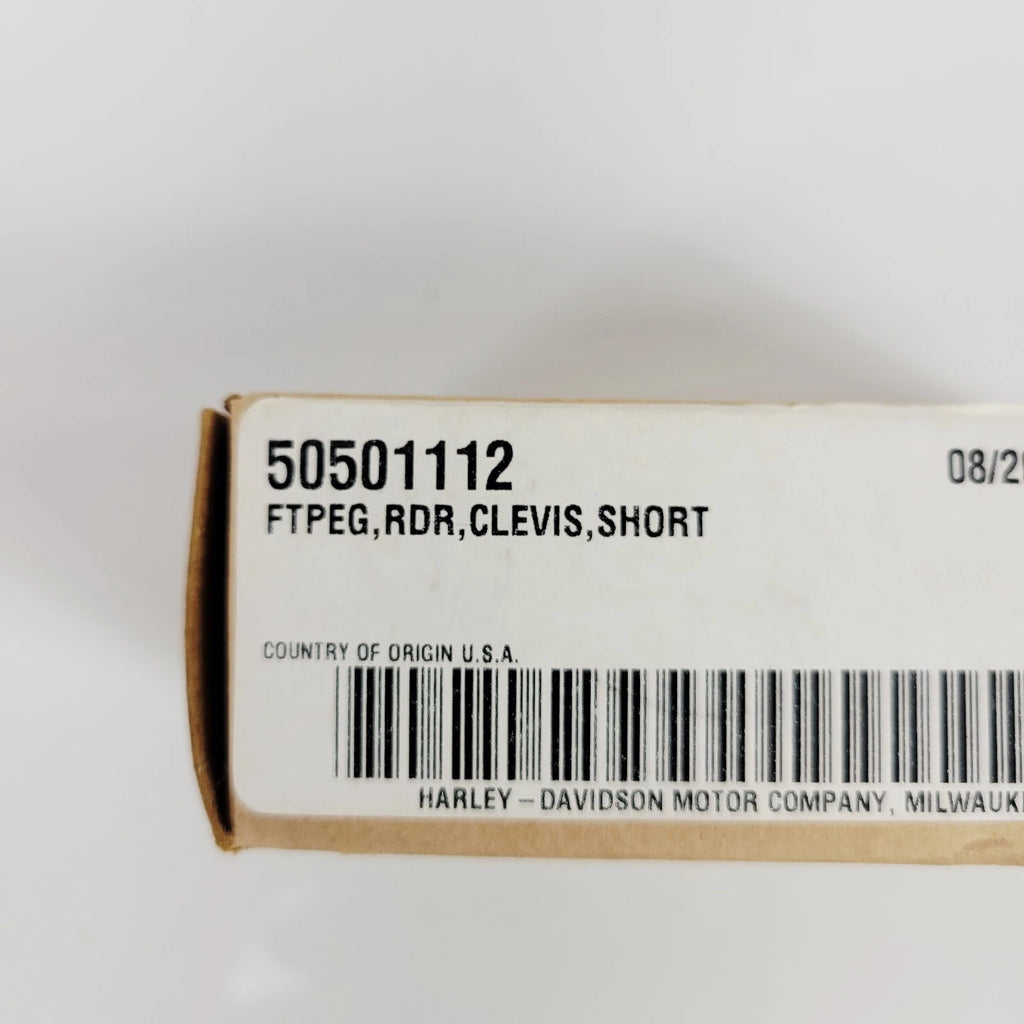Short Chrome Foot Peg Rest Clevis for Harley-Davidson (OEM 50501112)